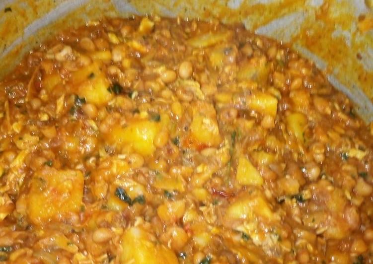 Recipe of Quick Porridge Beans and Yam
