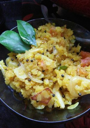A picture of Vegetable poha.