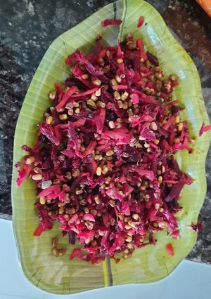 A picture of Moong sprout salad.