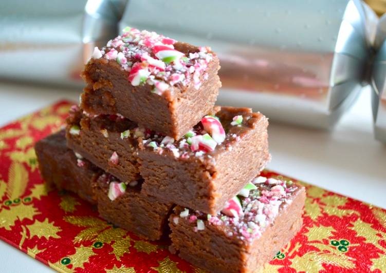 Recipe of Super Quick Homemade Peppermint Candy Chocolate Fudge