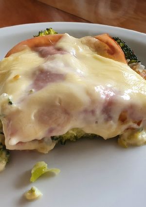 Una foto de Soufflé de bróccoli