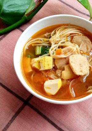 Foto resep Jamur Enoki Kuah Pedas