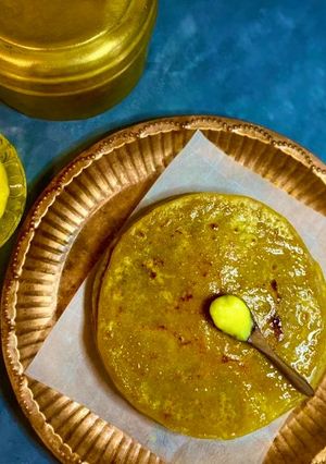 A picture of Tuver Dal Puran poli | Vedmi using Jaggery under 30 Mins.