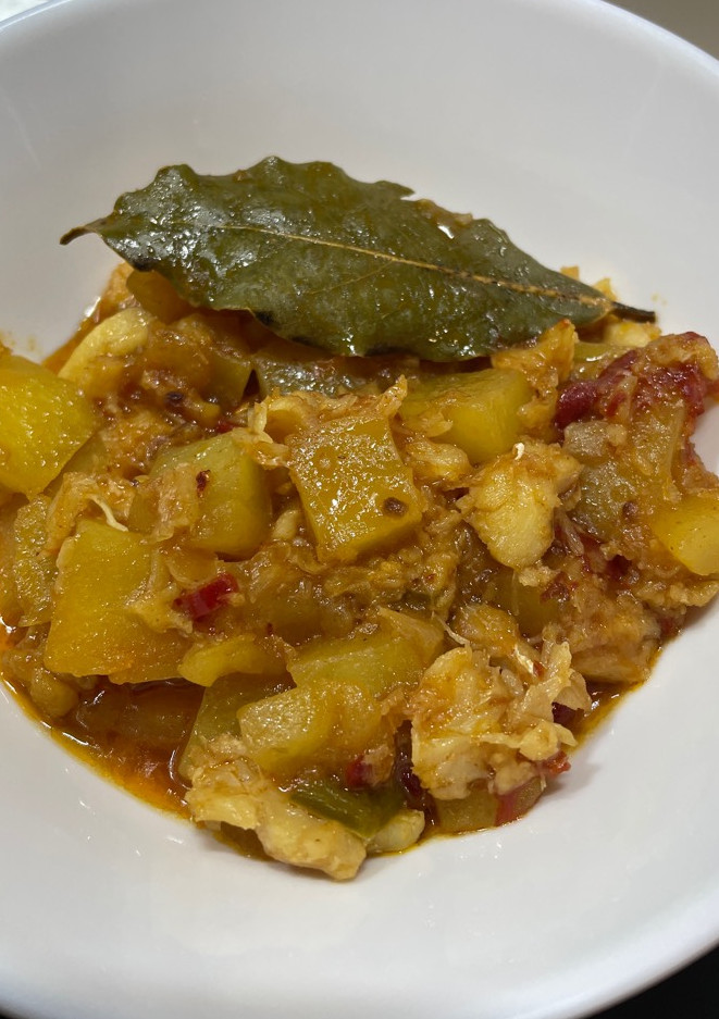 Una foto de Bacalao al ajoarriero. Olla GM