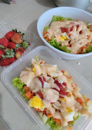 Foto resep Salad sayur buah simple banget
