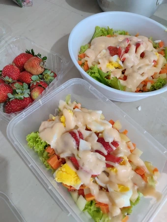 Langkah Mudah untuk Membikin Resep  Salad sayur buah simple banget yang Enak Banget, Sempurna