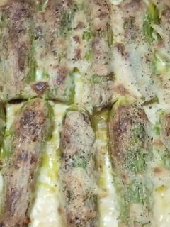 صورة لوصفة كوسة باللحمة المفرومة والبشاميل
