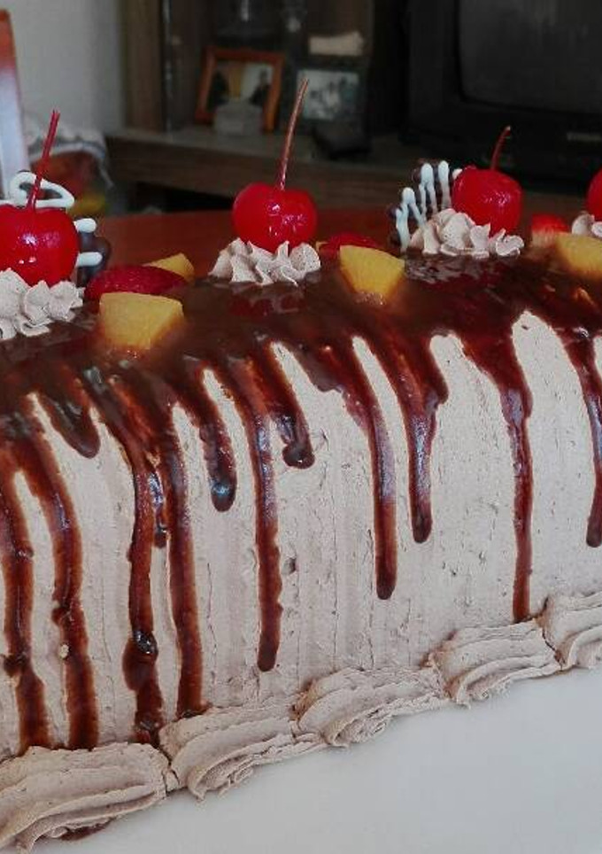 Una foto de Pionono de Chocolate / Brazo Gitano 🍒🍫