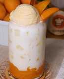 นมสดมะยงชิด กับไอศกรีมวานิลลา เครื่องดื่มคลายร้อน