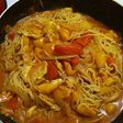 Spaghetti with instant sauce
