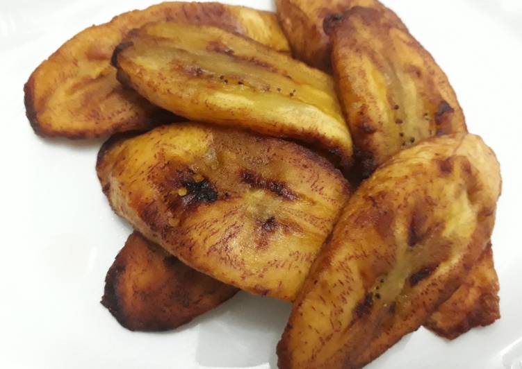 Steps to Make Quick Fried plantain