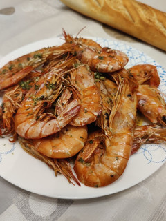 Una foto de Gambas a la plancha en Airfryer