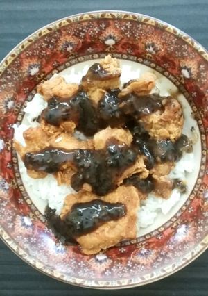 Foto resep Tori don blackpepper ala yoshinoya