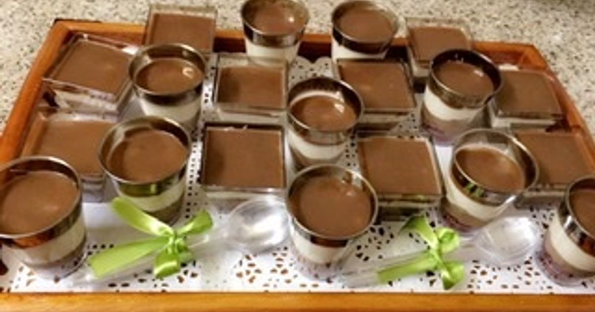 Chocolate & Vanilla Moose With Cake Recipe by Sameera Hussain - Cookpad