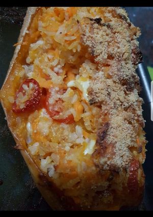 Una foto de Calabaza rellena al horno