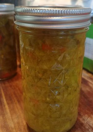 A picture of Hot Pepper Relish.