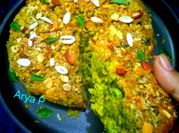 A picture of savoury semolina cake
