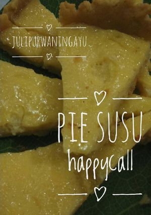 Foto resep Pie Susu Happycall