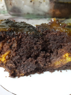 Una foto de Tarta de chocolate y albaricoques