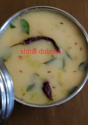 कुट्टू के आटे की कढ़ी(kuttu ke aate ki kadhi recipe in hindi) रेसिपी मुख्य फोटो