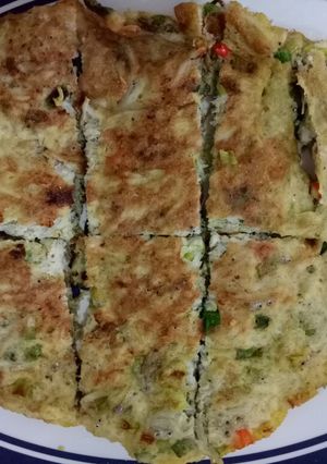 Foto resep Dadar telur teri kecil