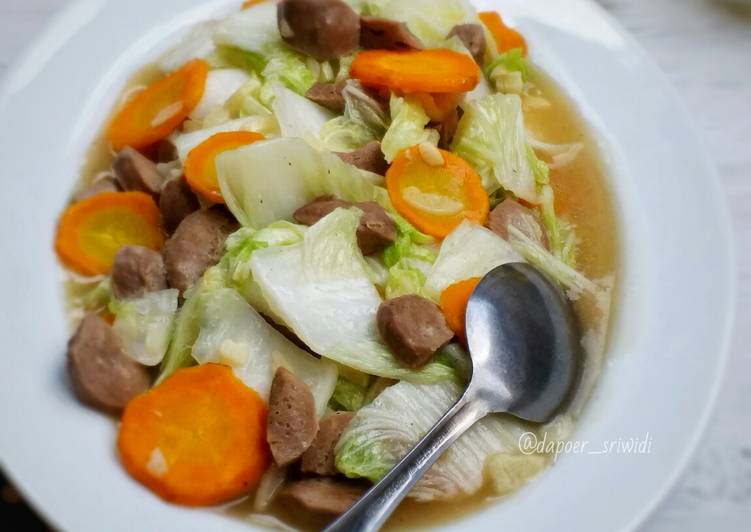 Cara Membuat Ca Sawi Putih Baso Menu Enak Dan Mudah Dibuat