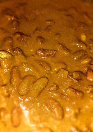 A picture of Rajma curry.