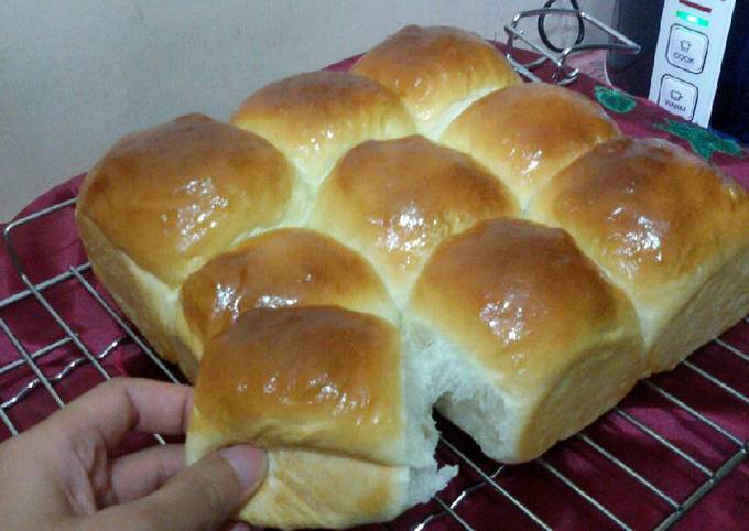 Hokkaido Milk Bread/roti kasur sobek no butter lembut
