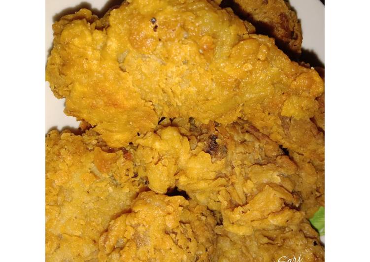 Bagaimana Menyiapkan Ayam goreng crispy, Bikin Ngiler