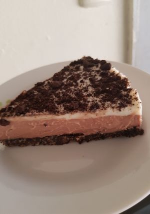 Una foto de Cheesecake de nutella con Oreo