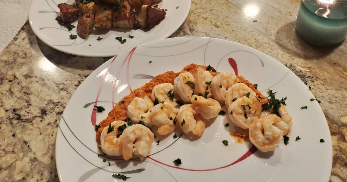 Jumbo Shrimp with Romesco Sauce Recipe