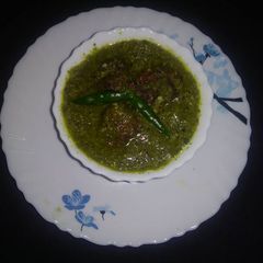 A picture of Coriander vadi masala.