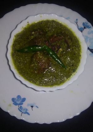 A picture of Coriander vadi masala.