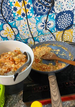Hình của món Trứng xào cà chua.