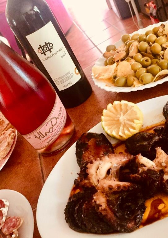 Una foto de Pulpo en su salsa