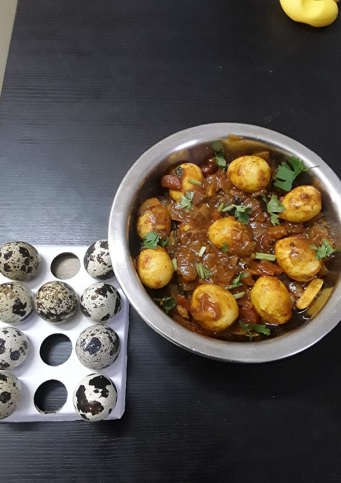 காடை முட்டை தொக்கு(kadai muttai thokku recipe in tamil) செய்முறை முக்கிய புகைப்படம்