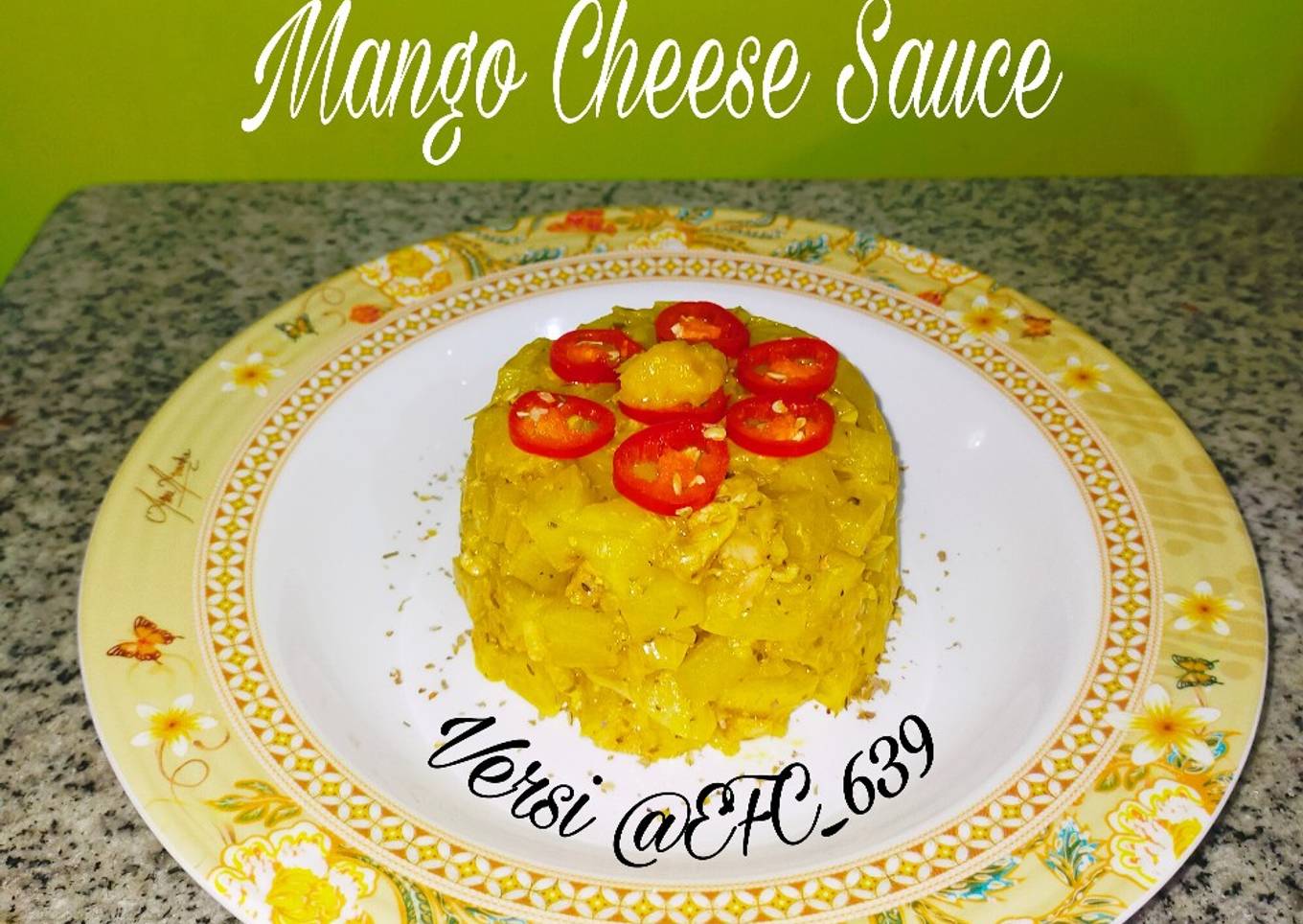 Chicken Potato Pasta with Mango Cheese Sauce