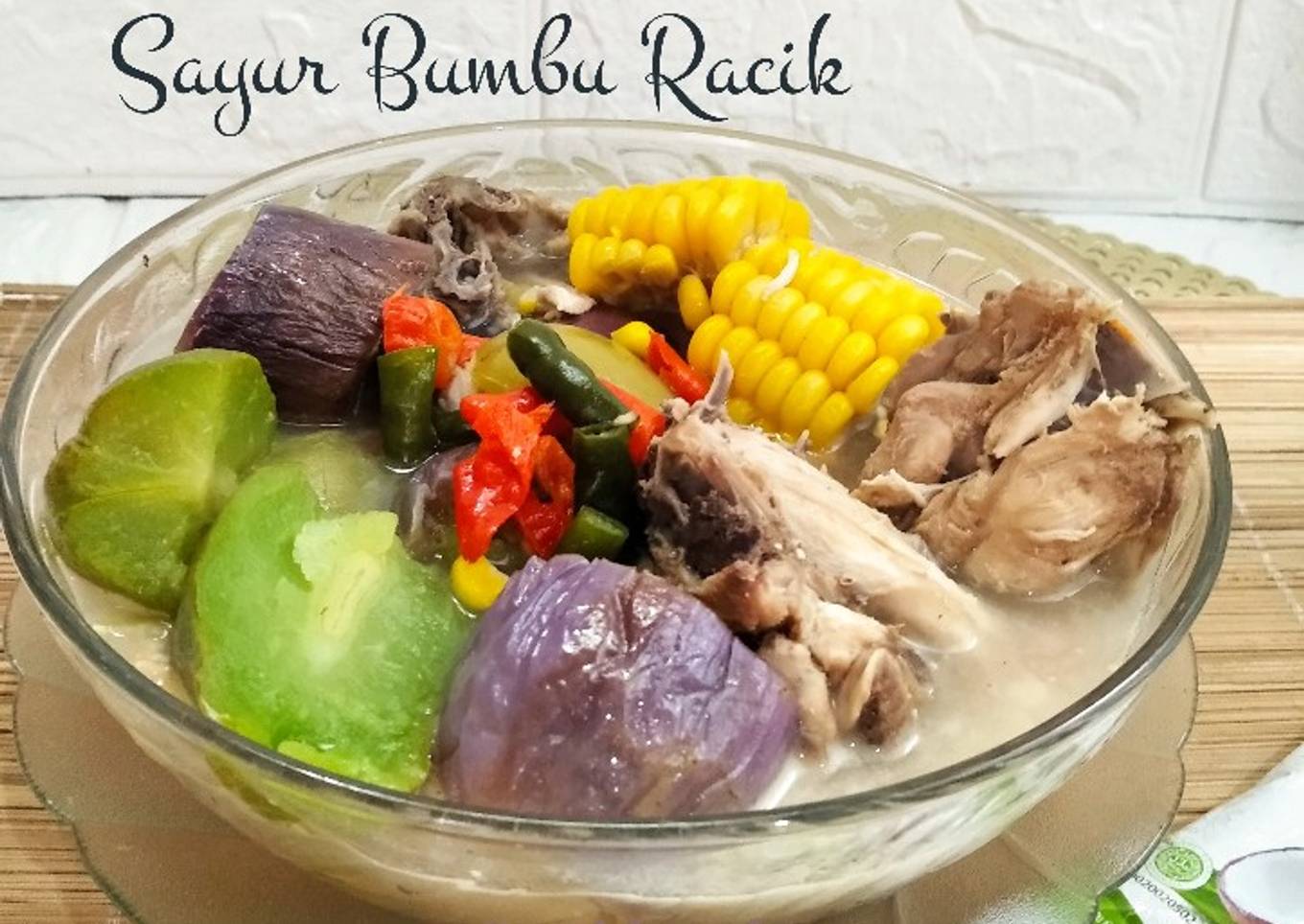 *Lodehan Tulangan Ayam, Sayur, Bumbu Racik*