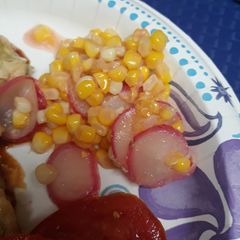 A picture of Corn and Radish Relish.
