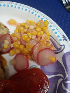 A picture of Corn and Radish Relish.