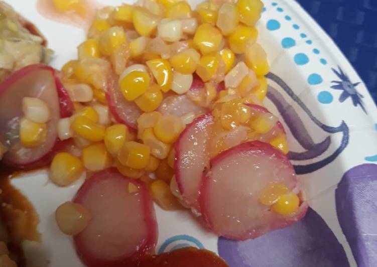 Recipe of Speedy Corn and Radish Relish