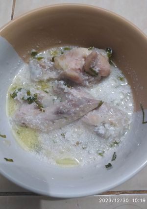 Foto resep Ayam kukus rempah santan(menu Mpasi simple)