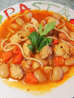 Szicília csirkeragu leves 🍅 recept fotója