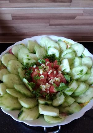 صورة لوصفة سلطة مشكله 😋👌