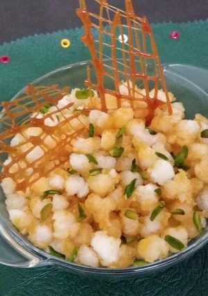 क्रिस्पी कारमेलिज़ेड साबूदाना (Crispy caramelized sabudana recipe in hindi) रेसिपी मुख्य फोटो