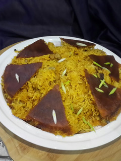 عکسی از دستور ته دیگ دارچینی