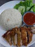 ข้าวมันไก่ทอด