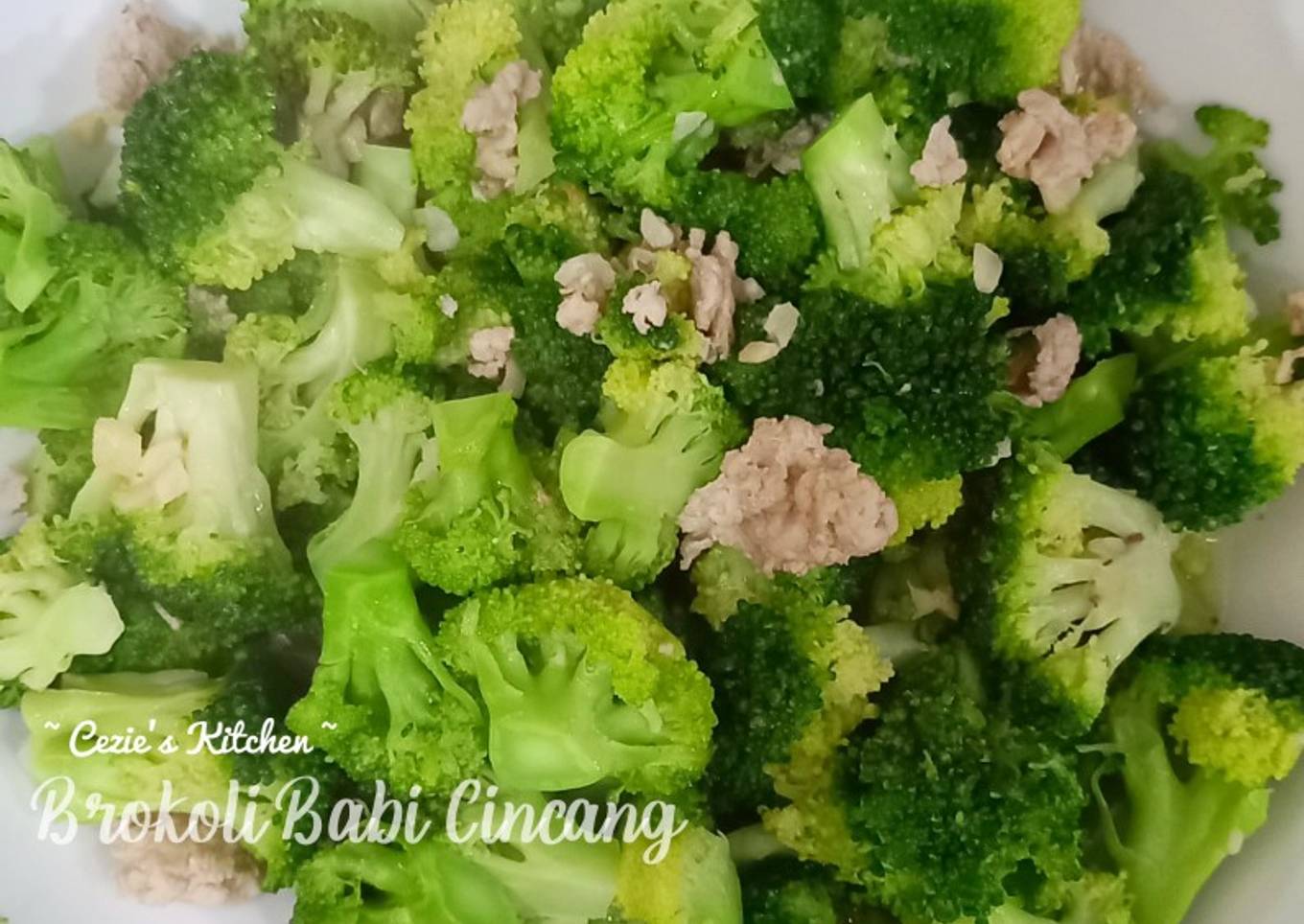 Cah Brokoli Babi Cincang