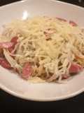 Casi-pasta a la fit-carbonara