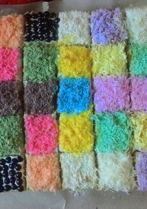 Foto resep Cake potong rainbow #beranibaking#beranisharing